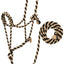 Weaver Leather Bamboo Ecoluxe Horse Equine Braided Rope Halter with 8' Lead - Hooves and Paws