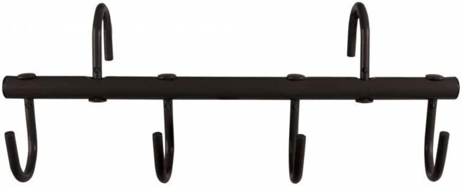 Professional's Choice Green 6-Hook Adjustable Metal Horse Tack Rack - Wall Mount Stable Organizer
