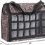 Cashel Slow Feed Top Load Hay Bag - Brown Leopard - Durable Poly Horse Feeder with Mesh Bottom & Adjustable Strap