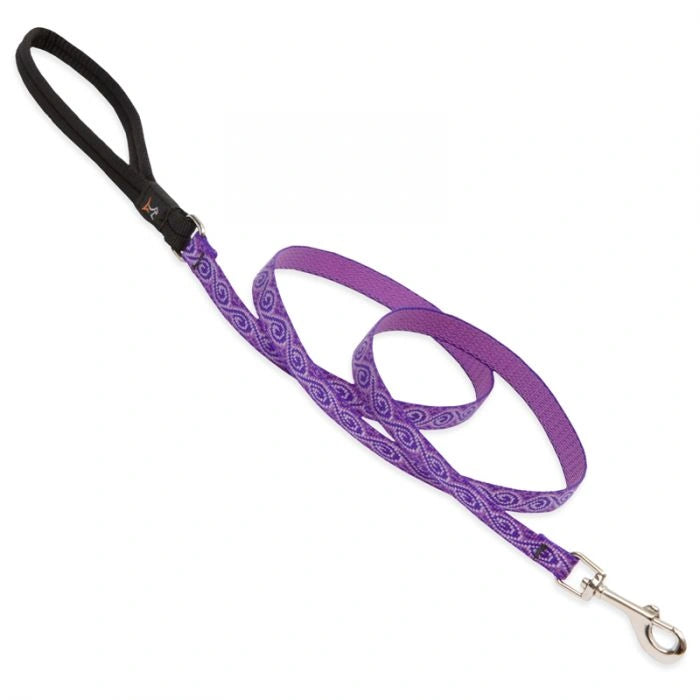 Dog Leash Lupine Pet Lifetime 6 Foot Lead 3/4" or 1" Puppy Original Designs - Hooves and Paws