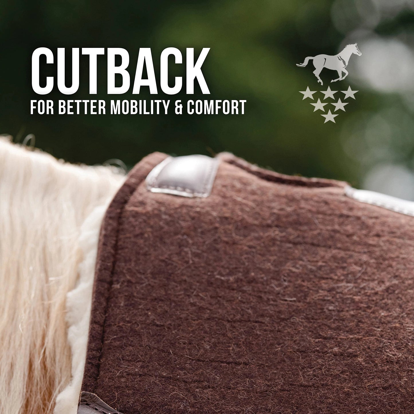 Professional's Choice 100% Wool Felt Contoured Saddle Pad - Pressure Relief & Comfort