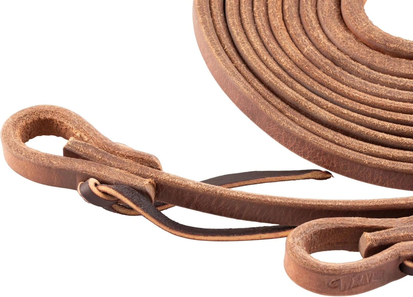 Weaver Leather ProTack Oiled Split Reins - Premium Hermann Oak Harness Leather - 1/2" x 8'