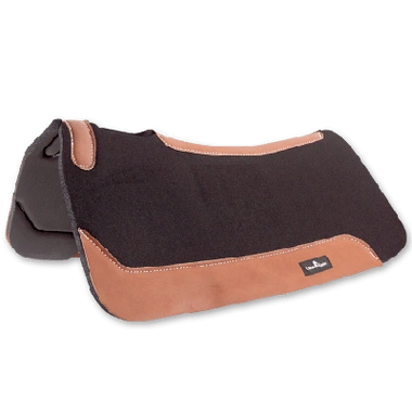 Classic Equine Contourpedic Saddle Pad Black 30x30 - Hooves and Paws