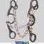 Classic Equine Diamond Short Shank Twisted Wire Dog Bone Stainless Steel Horse Bit - Hooves and Paws