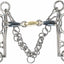 Shires Blue Sweet Iron Pelham with Brass Lozenge 5312 - Hooves and Paws
