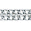 Weaver Leather Cowboy Curb Strap - 4-1/2" Single Flat Link Chain, Heavy Harness Leather, Stainless Steel Hardware