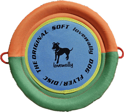 LoveWally The Original Soft Bite Floppy Disc Flyer Outdoor Adventure Gear Dog Toy - Hooves and Paws