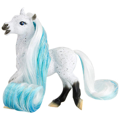 Breyer Horses Mane Beauty Li'l Beauties | Daybreak | Brushable White and Blue Mane and Tail | 4.25" L x 3.25" H |Model #7413