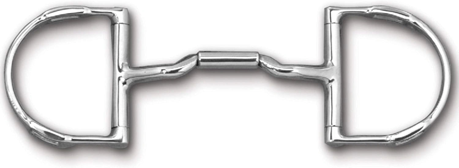 Myler 4 1/2" English Pony Dee with Hooks with Stainless Steel Mullen Barrel Low Port 89 - 22063 - Hooves and Paws