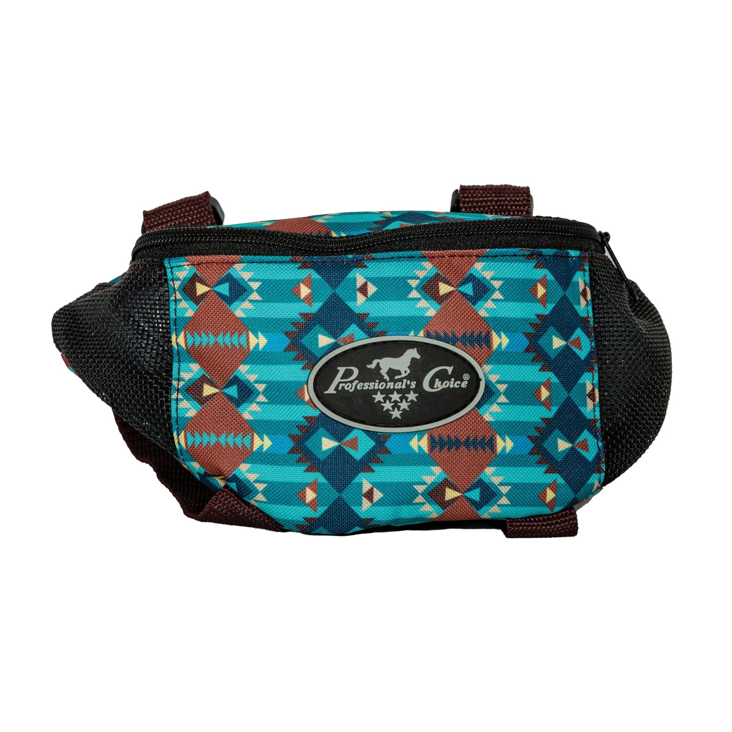Professional's Choice Pommel Saddle Bag - 600D Polyester Western Trail Gear Bag with Mesh Panels