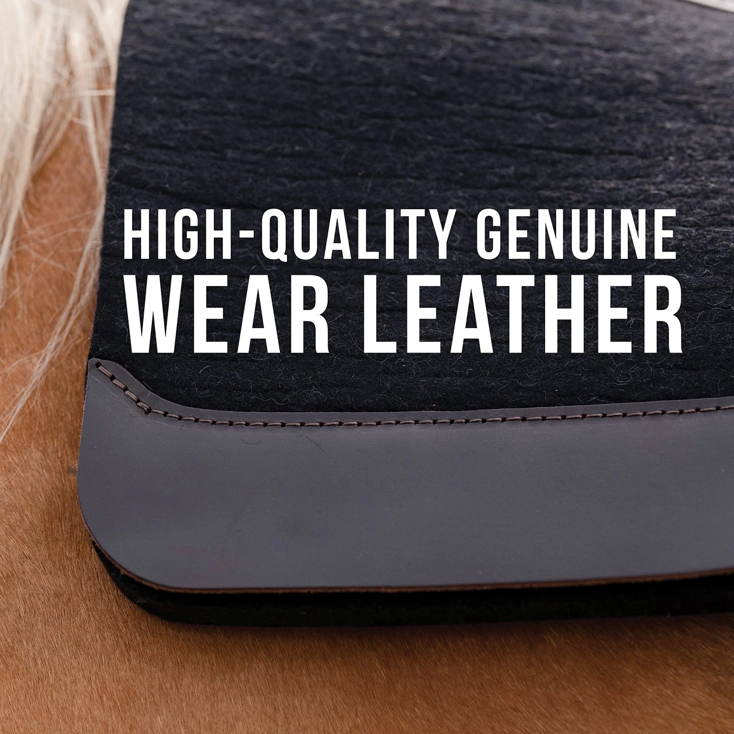 Professional's Choice 100% Wool Felt Contoured Saddle Pad - Pressure Relief & Comfort
