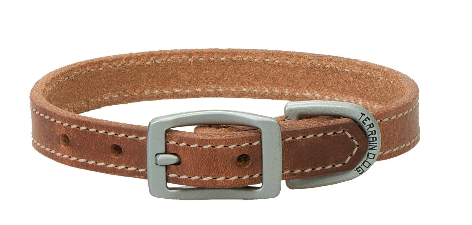Weaver Leather Russet Harness Leather Dog Collar (Sell out) - Hooves and Paws