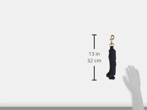 Weaver Leather Equine Performance Soft Grip Cotton Lead Rope with Brass Snap - 5/8" x 10'
