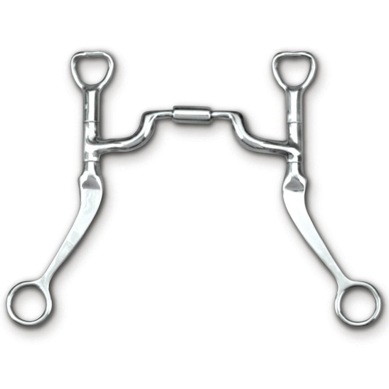 Myler Flat Shank With Sweet Iron Medium Wide Port Comfort Snaffle 5 Inch Mouth Copper Inlay Mb 05 - Hooves and Paws