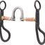 Weaver Leather All Purpose Horse Bit - 5" Copper Wire-Wrapped Correction Mouth, 6" Loose Cheeks, Black Steel
