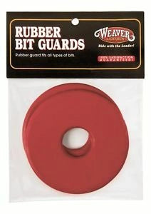 Weaver Leather Rubber Bit Guard, Red - Hooves and Paws