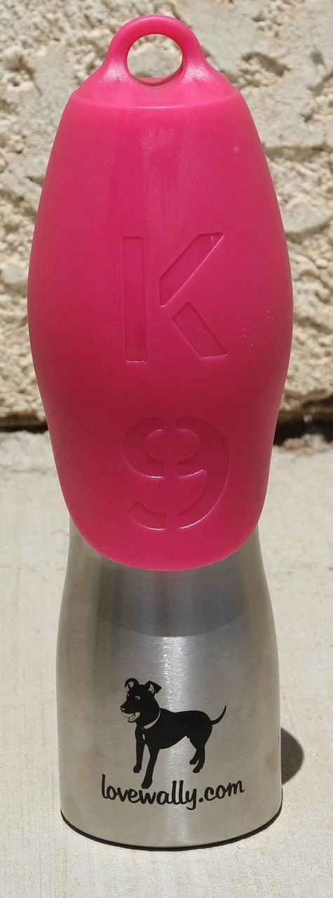 LoveWally Outdoor Adventure Gear 25oz Dog Water Bottle Travel Bowl - Hooves and Paws
