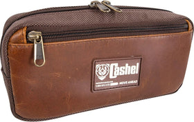 Cashel Distressed Leather Pommel Saddle Bag - Small Trail Riding Gear, 9"L x 4"W x 2"H