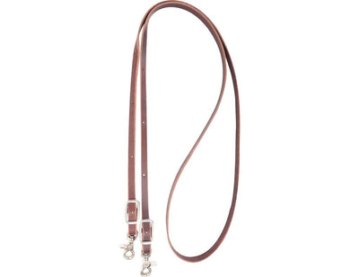 Martin Saddlery Latigo Leather Roping Reins - 7' 8" Length with Double Snaps