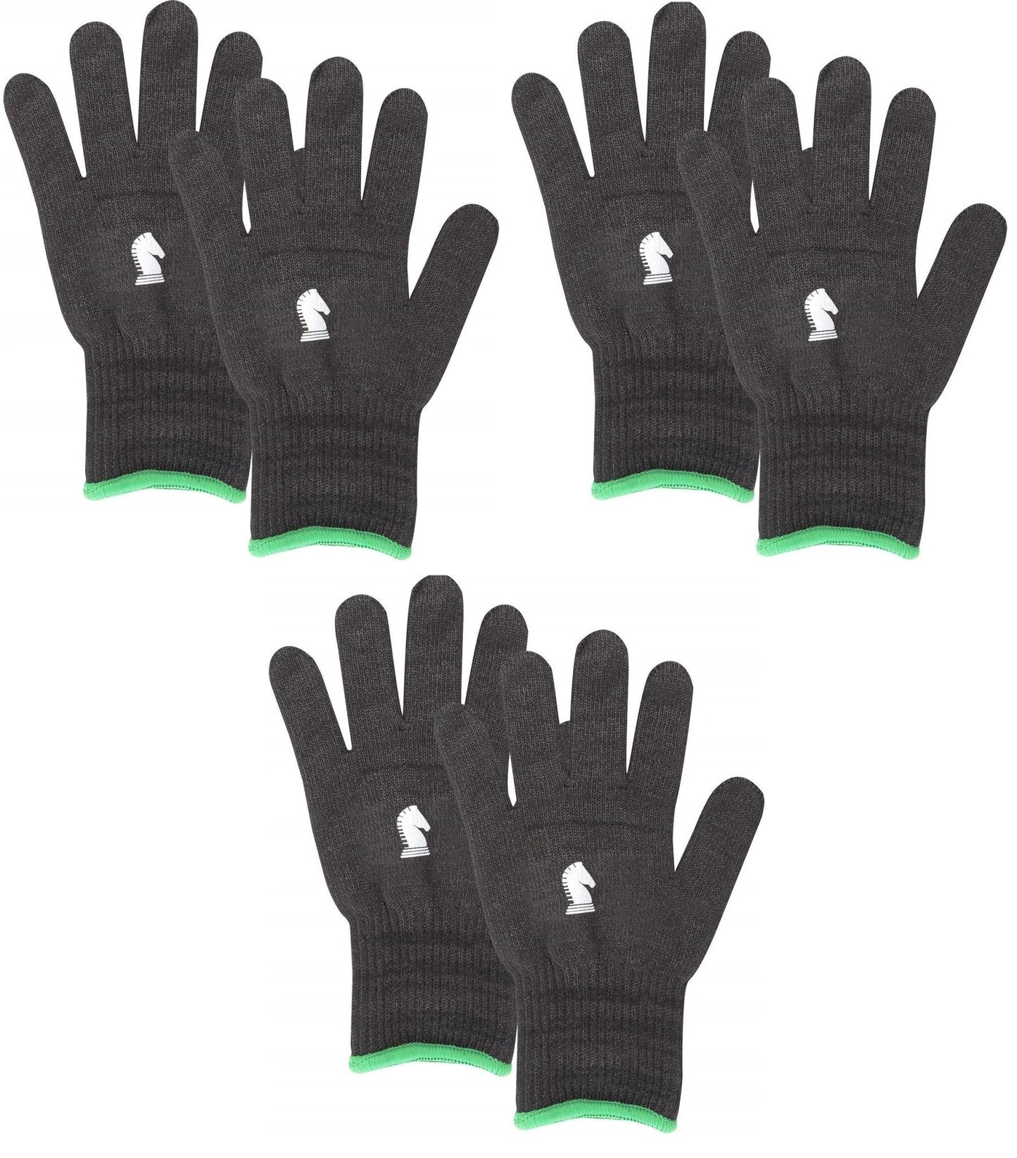 Classic Equine Barn Pair of Insulated Gloves Horse Black Glove - Hooves and Paws