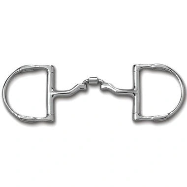 Myler Dee With Hooks With Stainless Steel Correctional Ported Barrel Snaffle 5 Inch Mouth Mb 41pb - Hooves and Paws