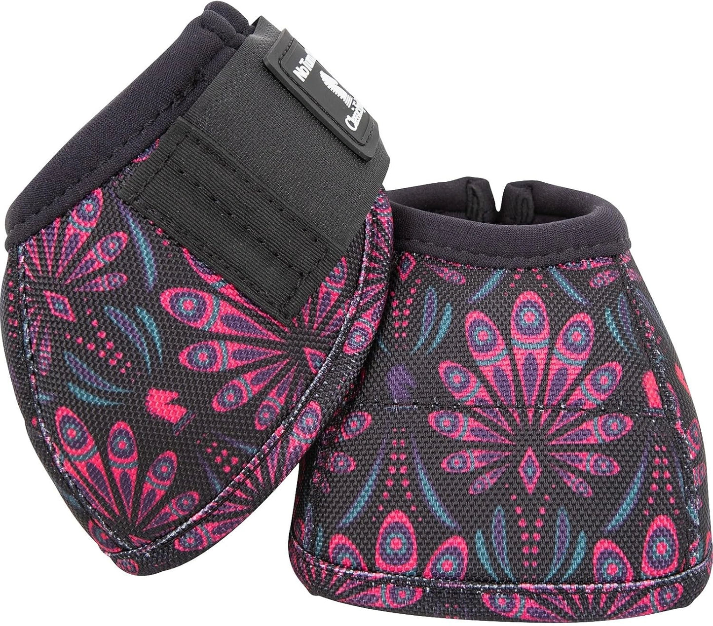 Classic Equine Dyno No-Turn Bell Boots - 2520 Denier DynoHyde Hoof Protection - Fun Colors and Patterns
