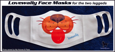 Lovewally Face Mask Nose Mouth Cover Safety Protection Adult Stretches Washable and Reusable - Hooves and Paws