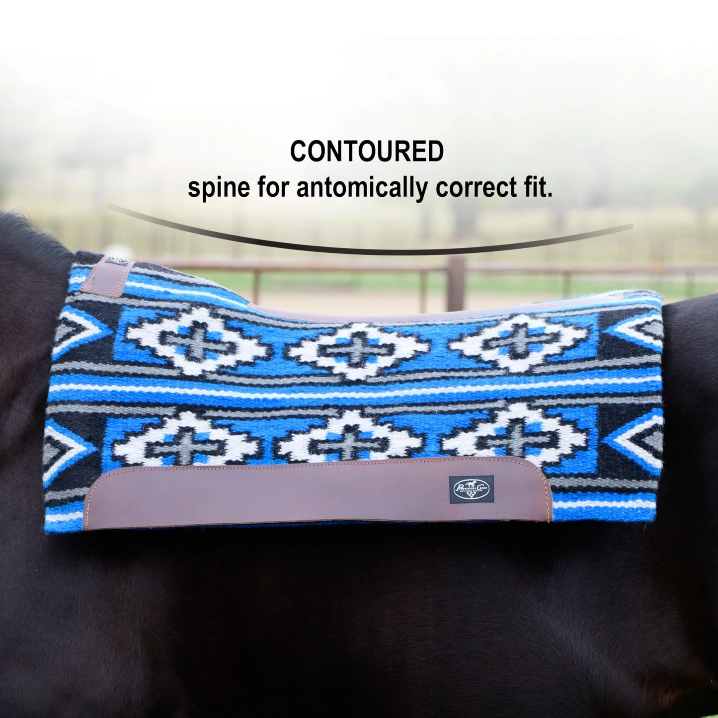 Professional's Choice Fuse Saddle Pad | Navajo Top with Steam-Pressed Bottom 33" x 38"