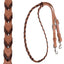Martin Saddlery 3/4in Latigo Laced Harness Leather Barrel Reins - 7ft Length, Swivel Snap Ends