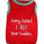 Parisian Pet Santa I Ate Your Cookies Embroidered Tshirt - Hooves and Paws