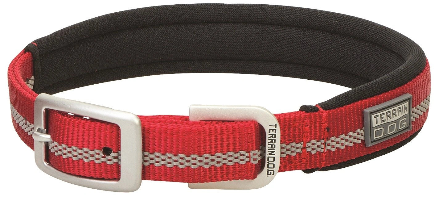Weaver Terrain D.O.G. Durable Pet Outdoor Gear Reflective Neoprene Lined Collars - Hooves and Paws