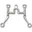 Myler Flat Shank With Sweet Iron Correctional Cathedral Port 5 Inch Mouth Curb Bit Stainless Steel Mb 29 - Hooves and Paws