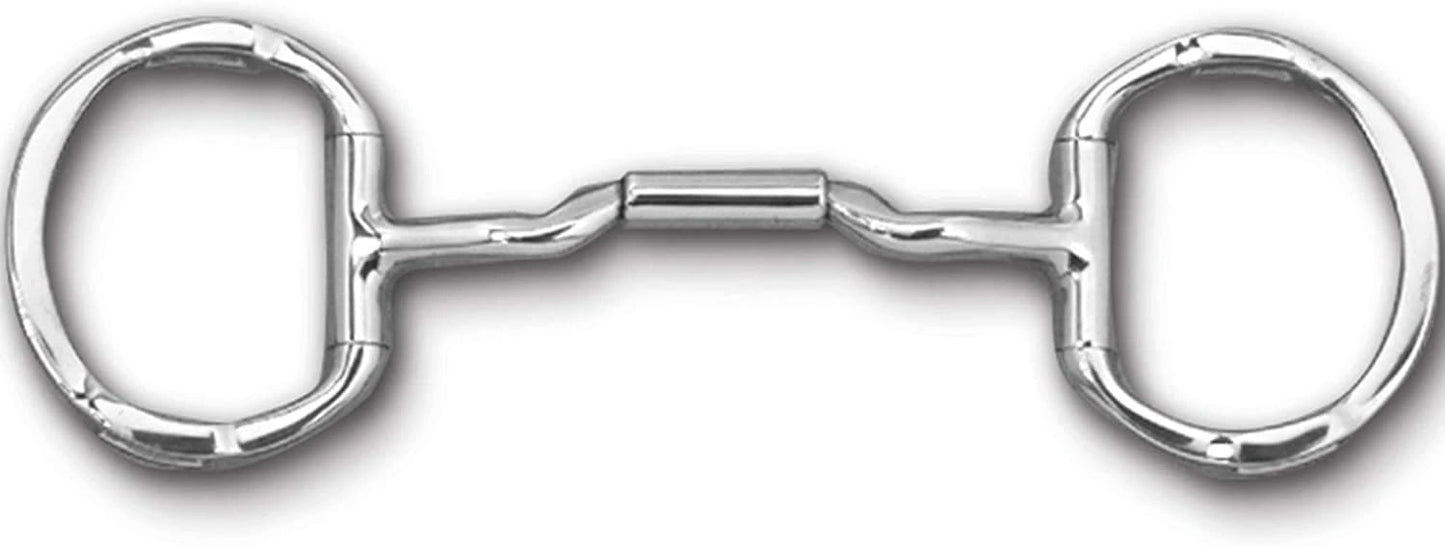 Myler Eggbutt with Hooks with Stainless Steel Mullen Barrel Low Port MB 06 5 1/2" 89 - 30065 - Hooves and Paws