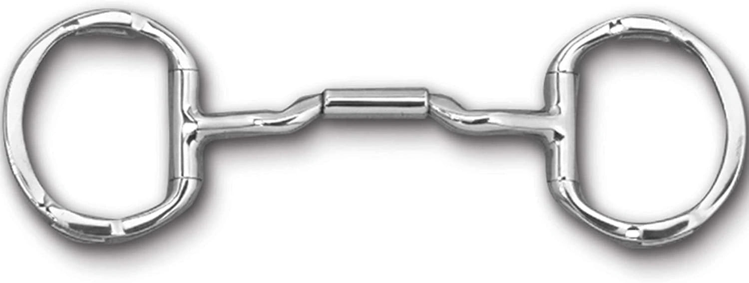 Myler Eggbutt with Hooks with Stainless Steel Mullen Barrel Low Port MB 06 5 1/2" 89 - 30065 - Hooves and Paws