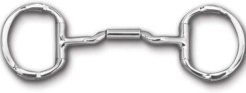 Myler Eggbutt with Hooks with Stainless Steel Mullen Barrel Low Port MB 06 5 1/2" 89 - 30065 - Hooves and Paws