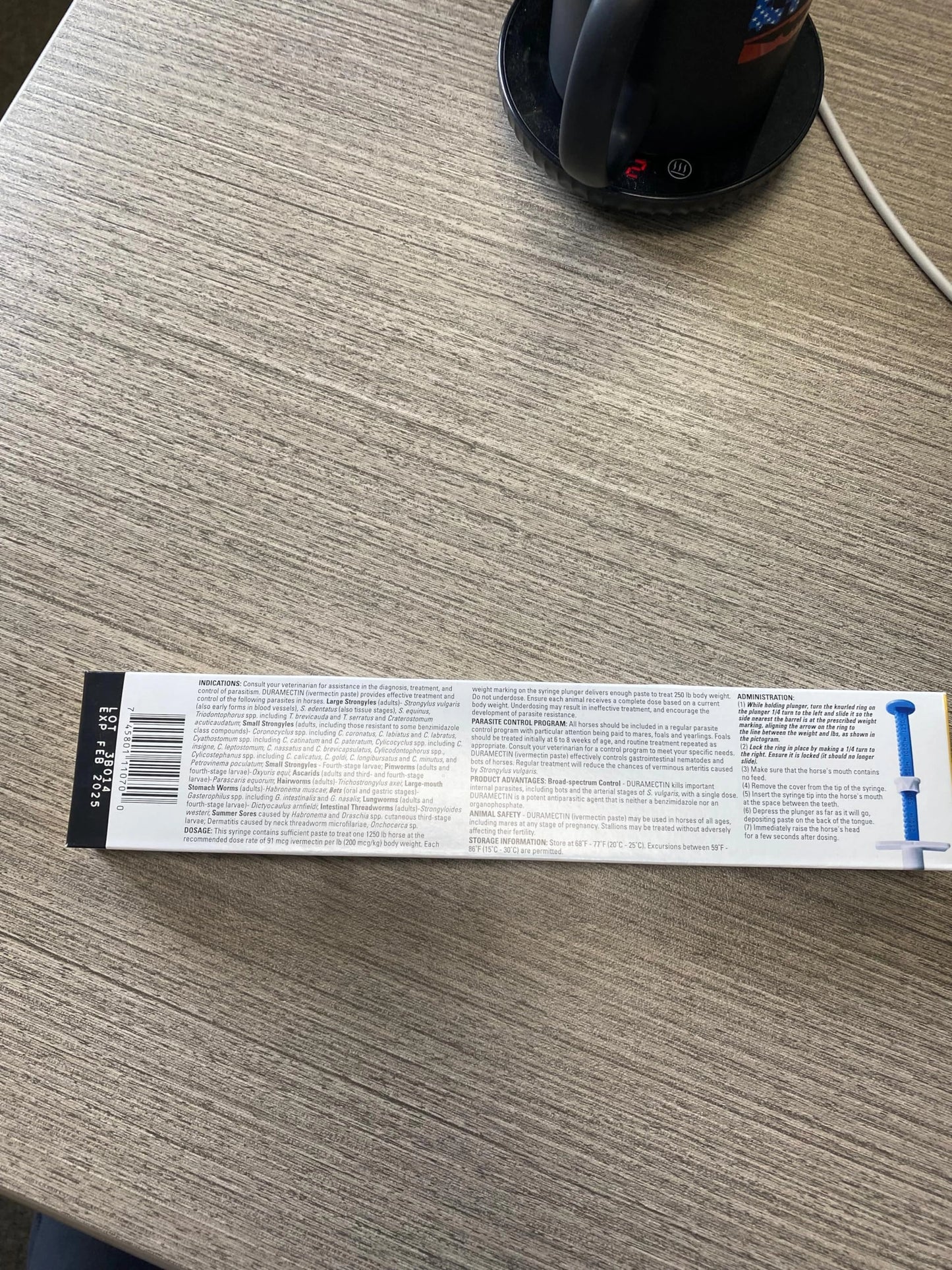 durvet Duramectin Ivermectin Paste 1.87% for Horses, 0.21 oz (Pack of 2)