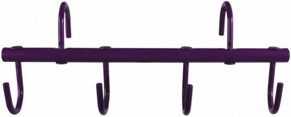 Professional's Choice Green 6-Hook Adjustable Metal Horse Tack Rack - Wall Mount Stable Organizer