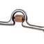 Weaver Leather 5" Sweet Iron Ported Mouth Bit with Copper Cricket - 7" S-Shank German Silver Trim