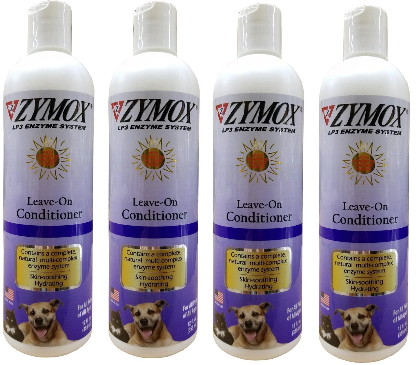 Zymox Conditioning Rinse With Vitamin D3 Pet Dog Itch Relief 12 oz Bottle - Hooves and Paws