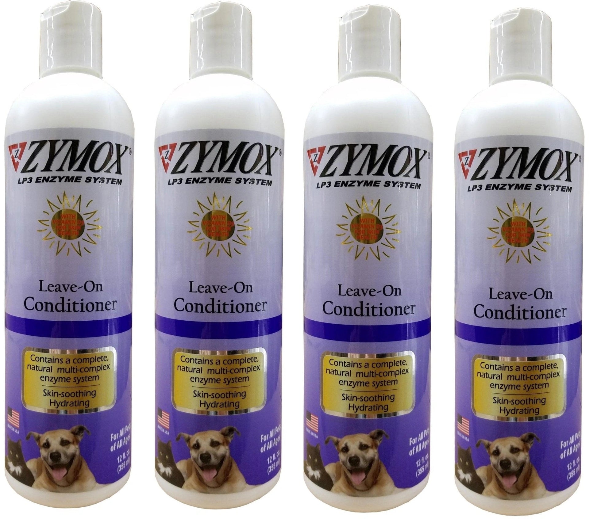 Zymox Conditioning Rinse With Vitamin D3 Pet Dog Itch Relief 12 oz Bottle - Hooves and Paws
