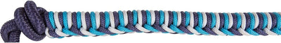 Classic Equine 3-Tone Halter and 9-Foot Leadrope Navy-Grey-Turquoise (Sell out)