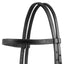 Weaver Leather Black Latigo Headstall - Doubled & Stitched with Water Tie Ends, Made in USA