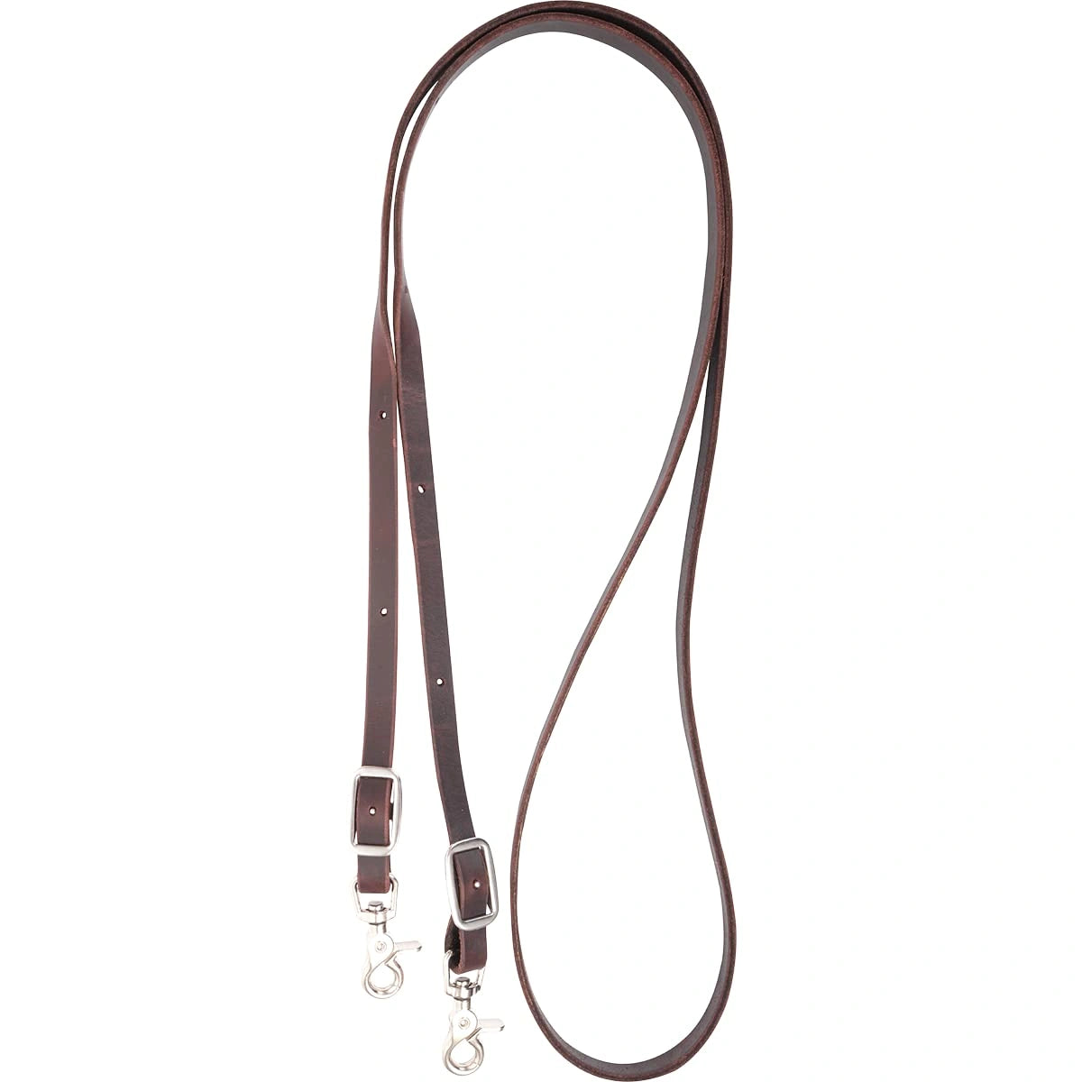 Martin Saddlery Latigo Leather Roping Reins - 7' 8" Length with Double Snaps - Multiple Sizes