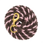 Weaver Leather Cotton Lead, Chocolate/Pastel Pink - Hooves and Paws