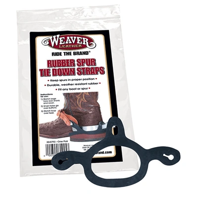 Weaver Leather Rubber Spur Tie Down Straps - Hooves and Paws