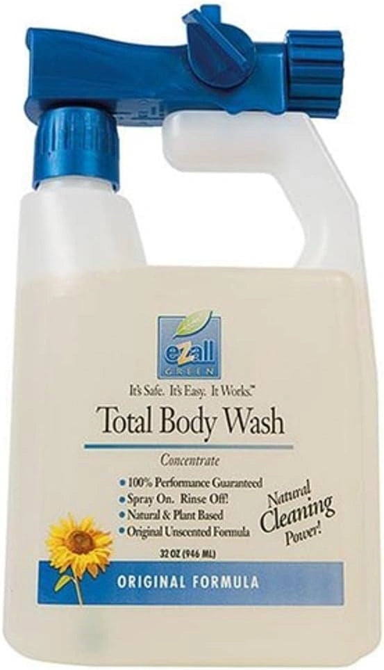 Weaver Leather Hooves & Paws Total Body Wash - Natural Unscented Plant-Based Cleaner for Horses & Livestock, 32 oz
