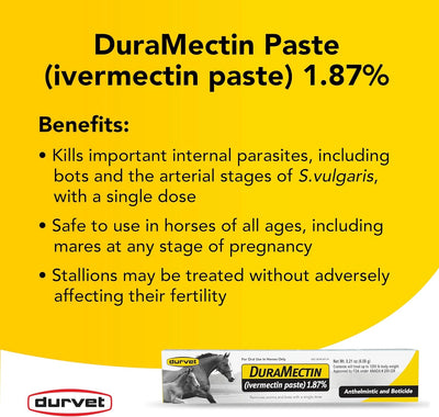 Duramectin (Ivermectin 1.87%) 6.08gm, 9 Count