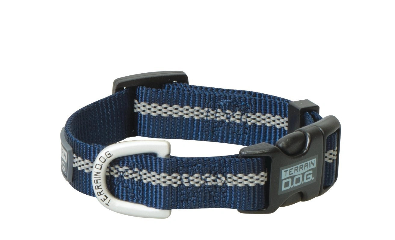 Weaver Leather Terrain D.O.G. Reflective Snap - n - Go Collar - Hooves and Paws