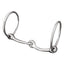 Weaver Leather Polished Stainless Steel Jointed Snaffle Horse Bit - 6" Mouth, 3" Rings