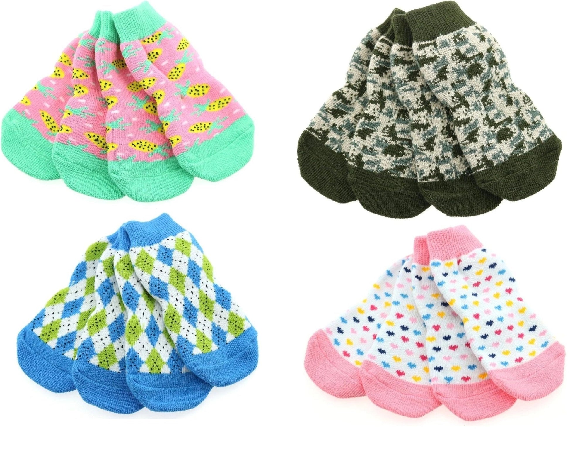 Doggie Design Non - Skid Dog Sock - Hooves and Paws